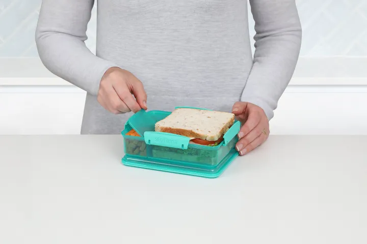 Sistema - Snack Attack Duo975ml - Minty teal
