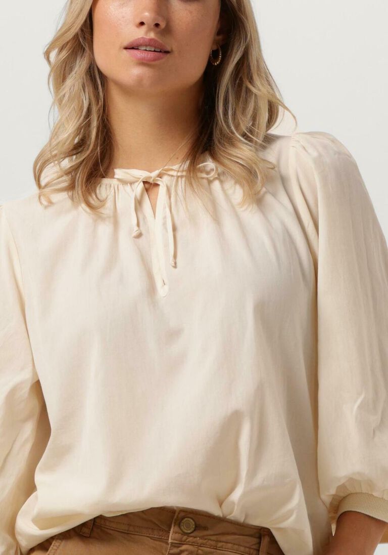 SUMMUM witte summum top top short sleeves modal blend