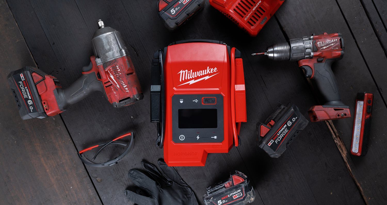 Milwaukee M18 JS2000-0 Op accu werkende jumpstarter 18V Basic body - 4933498026