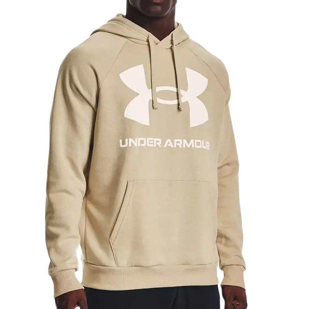 Under Armour Sweat à capuche Beige Homme Under Armour Rival Fleece