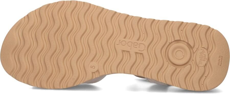 Gabor Dames Sandalen met hak 840.1 Beige Suède Plateauzool