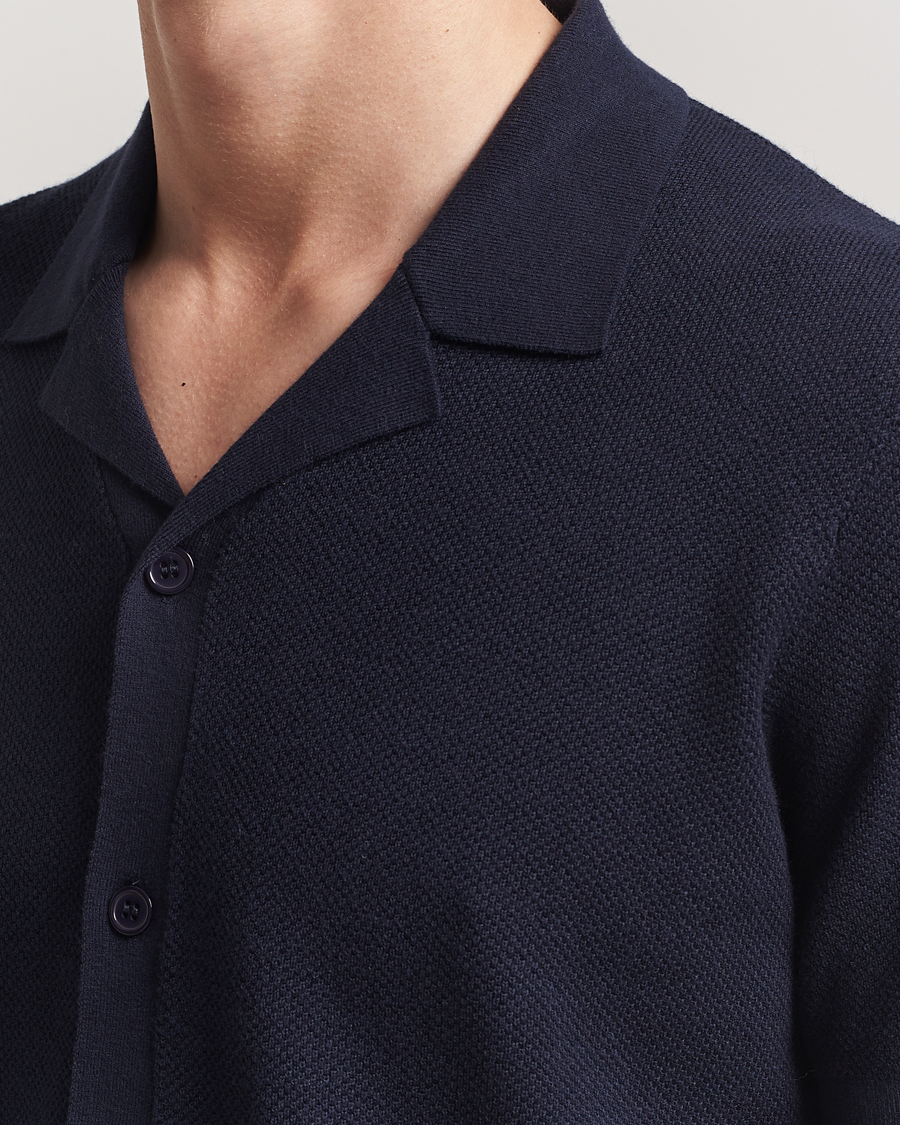 A Day's March Yamu Structure Short Sleeve Navy