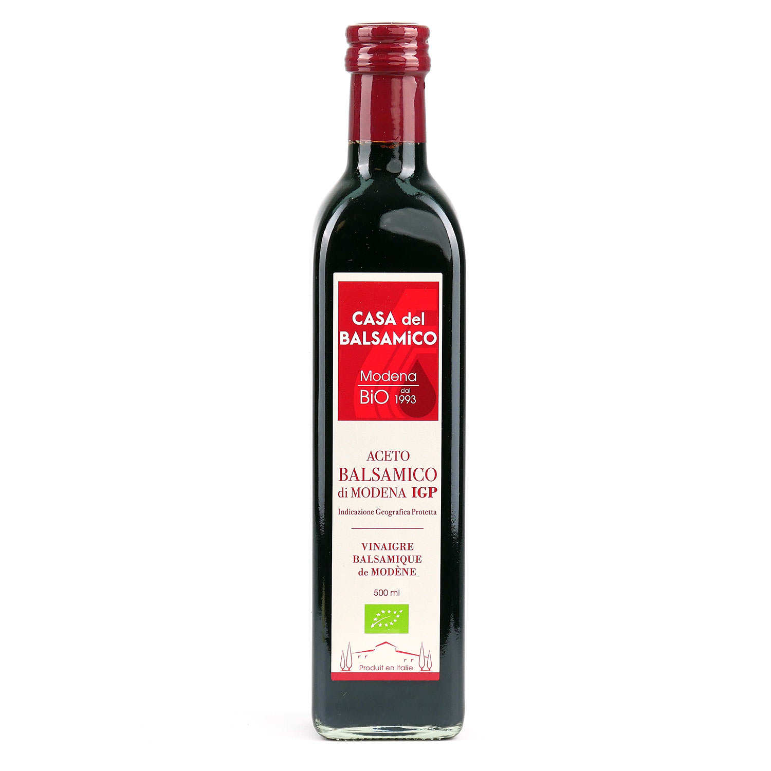 Vinaigre balsamique de Modène Noir IGP bio