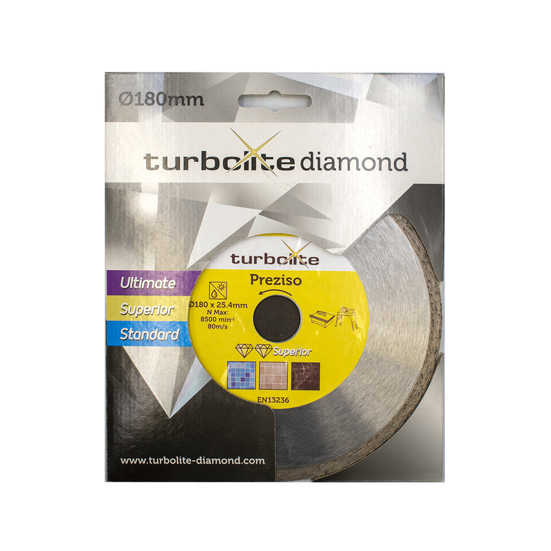 Turbolite Superior Preziso diamantschijf tegels 180x25,4x2,4mm