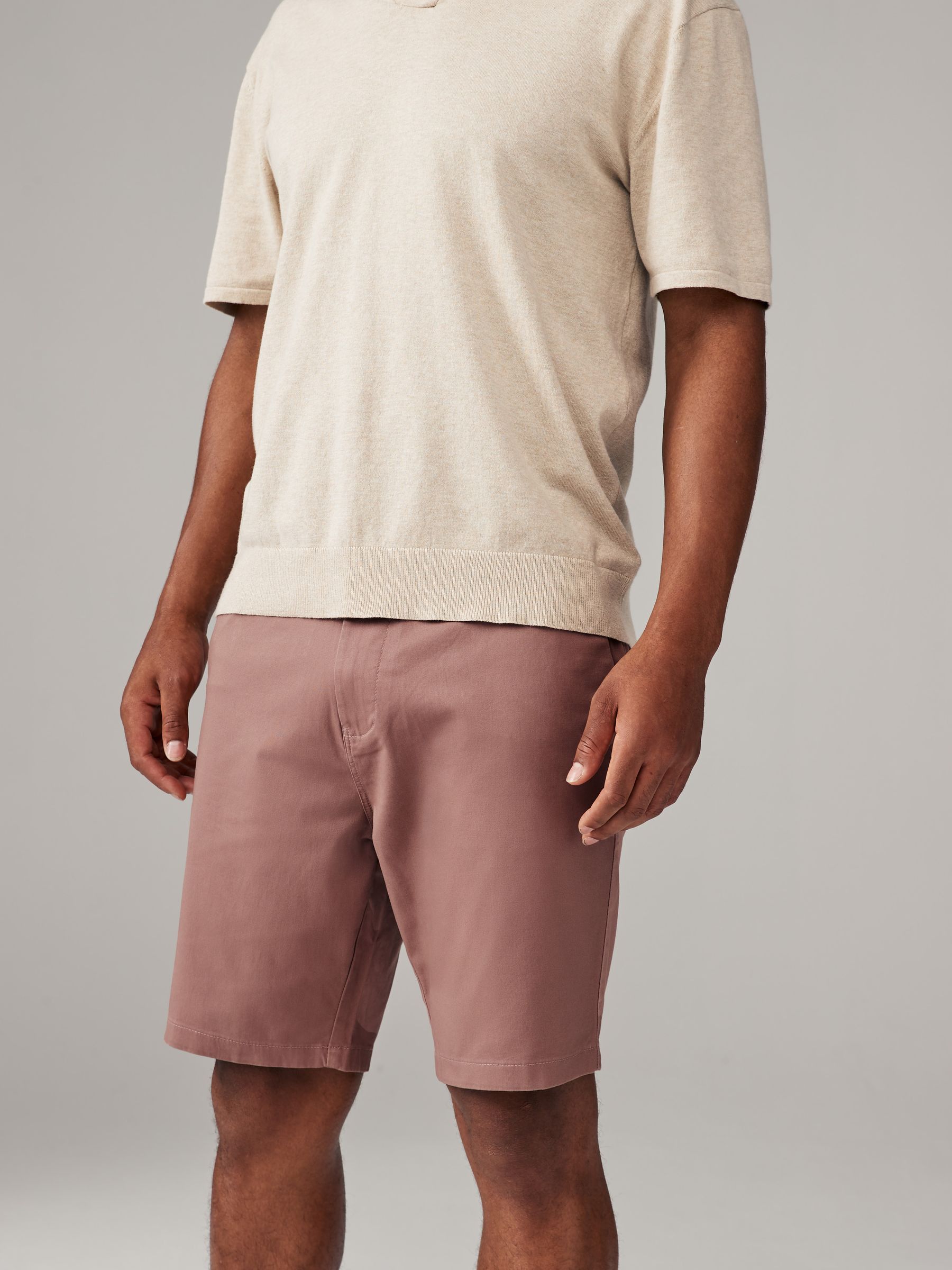 Pastelkleurig - Straight fit - Set van 4 chinoshorts met stretch