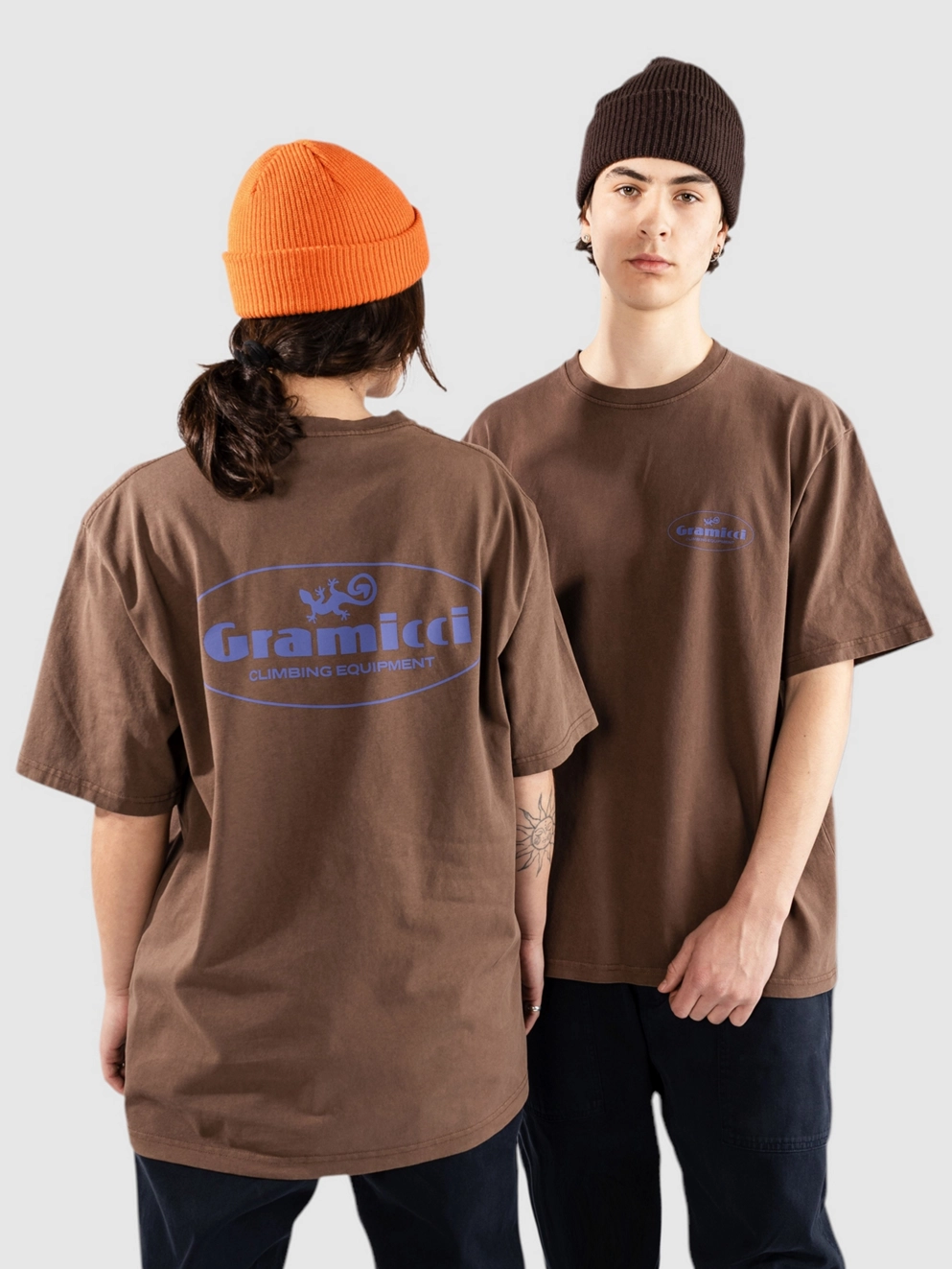 Gramicci Climbing Equipment T-Shirt brown pigment