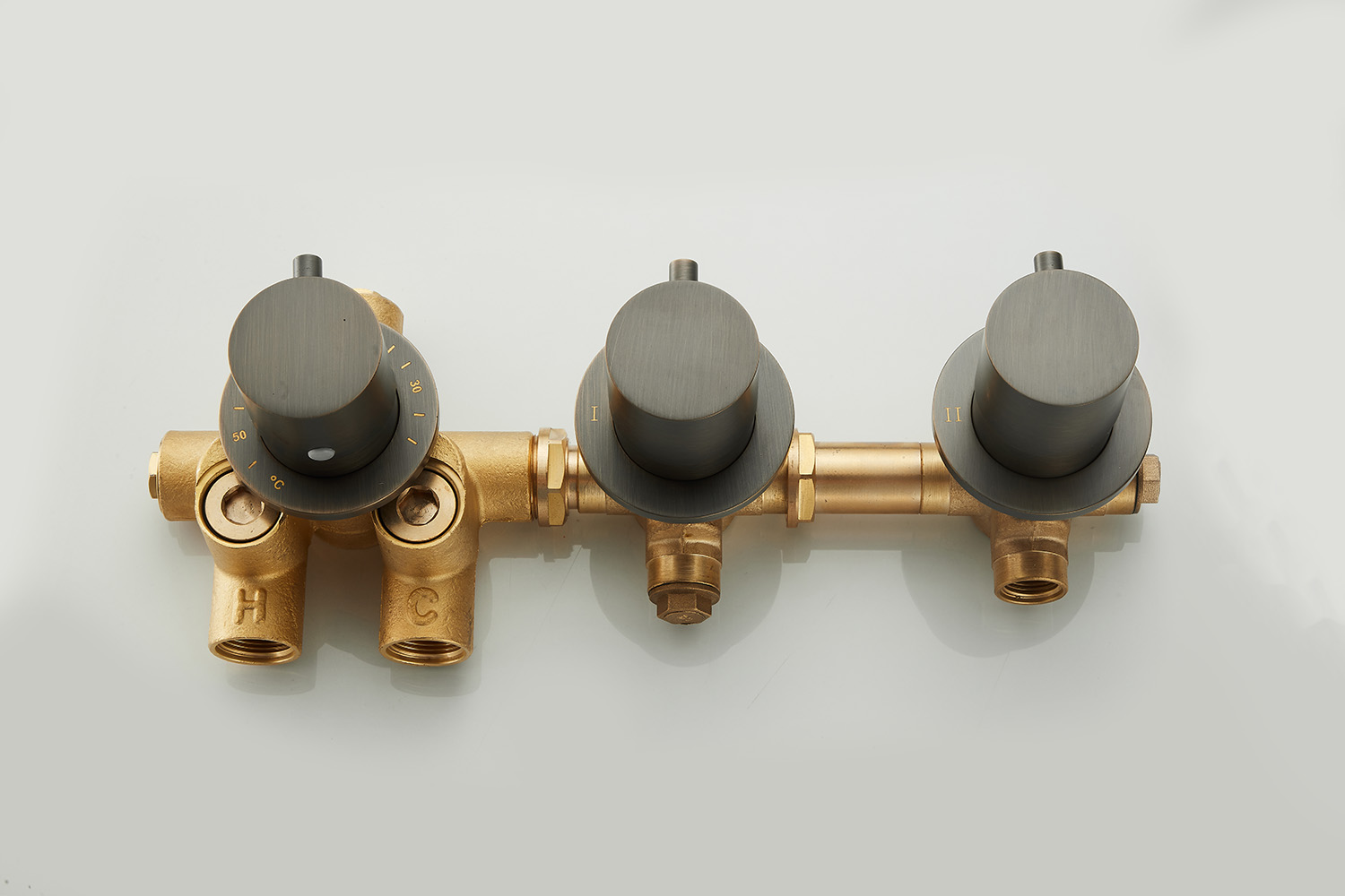 Saniclear Plus thermostaatkraan afbouwdeel verouderd messing