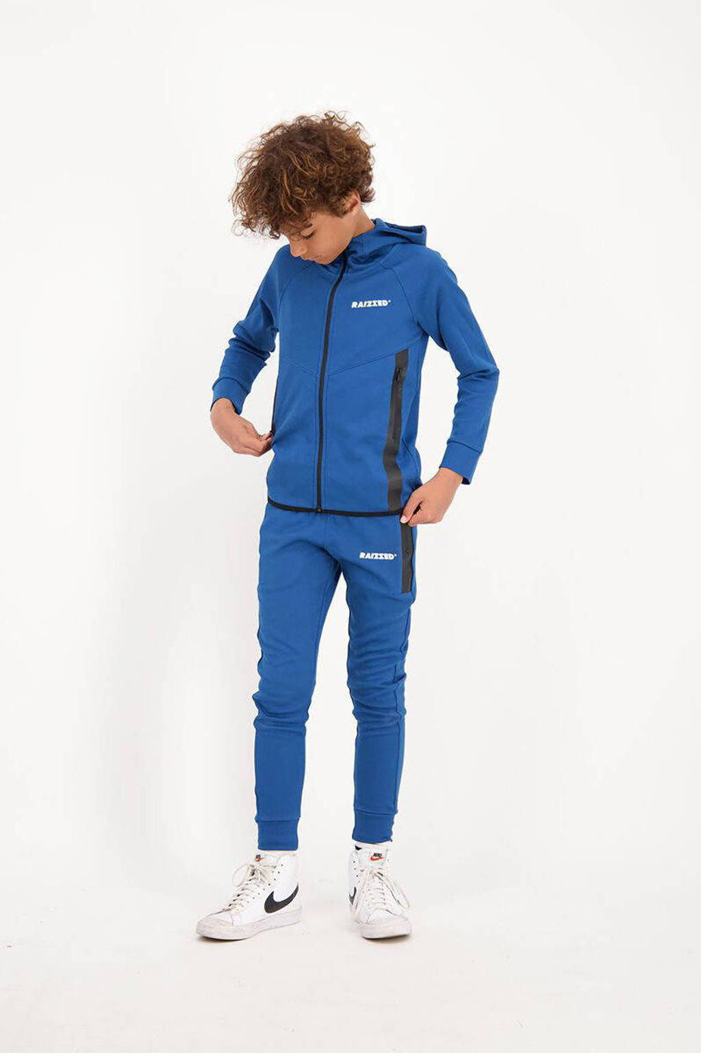 Raizzed joggingbroek met logo blauw