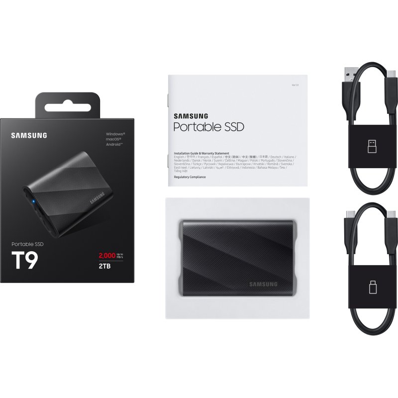 SSD externe Samsung T9  2 To noir