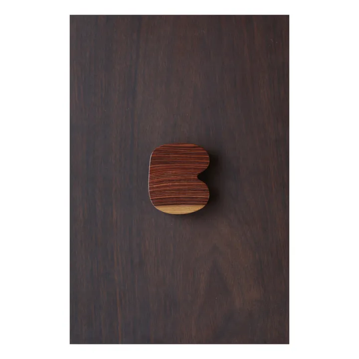 Nastassia Brame Bouton de porte - Patère Charlotte | Bois de rose