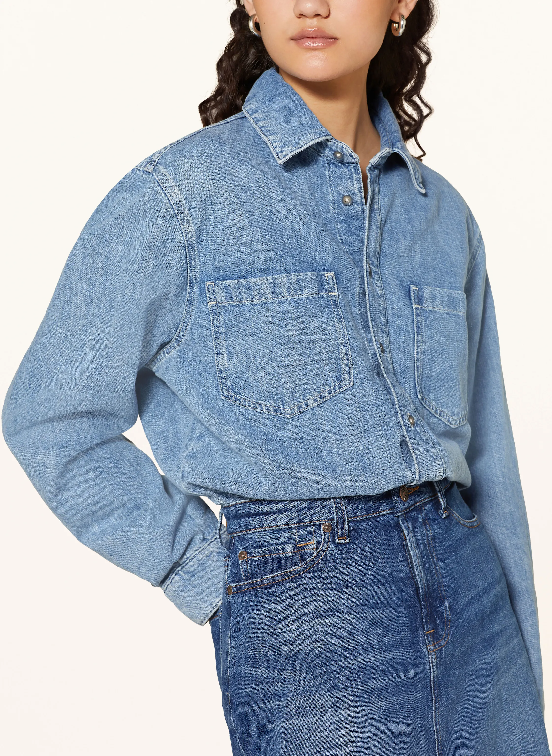 7 for all mankind Jeanskleid mit Leinen