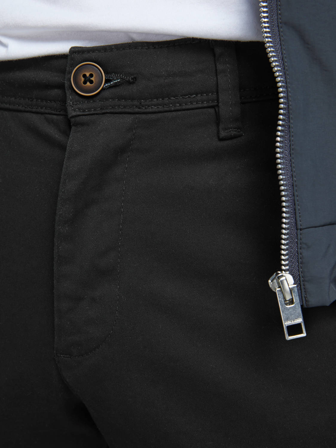 JACK & JONES slim fit it chino JJIMARCO JJBOWIE zwart