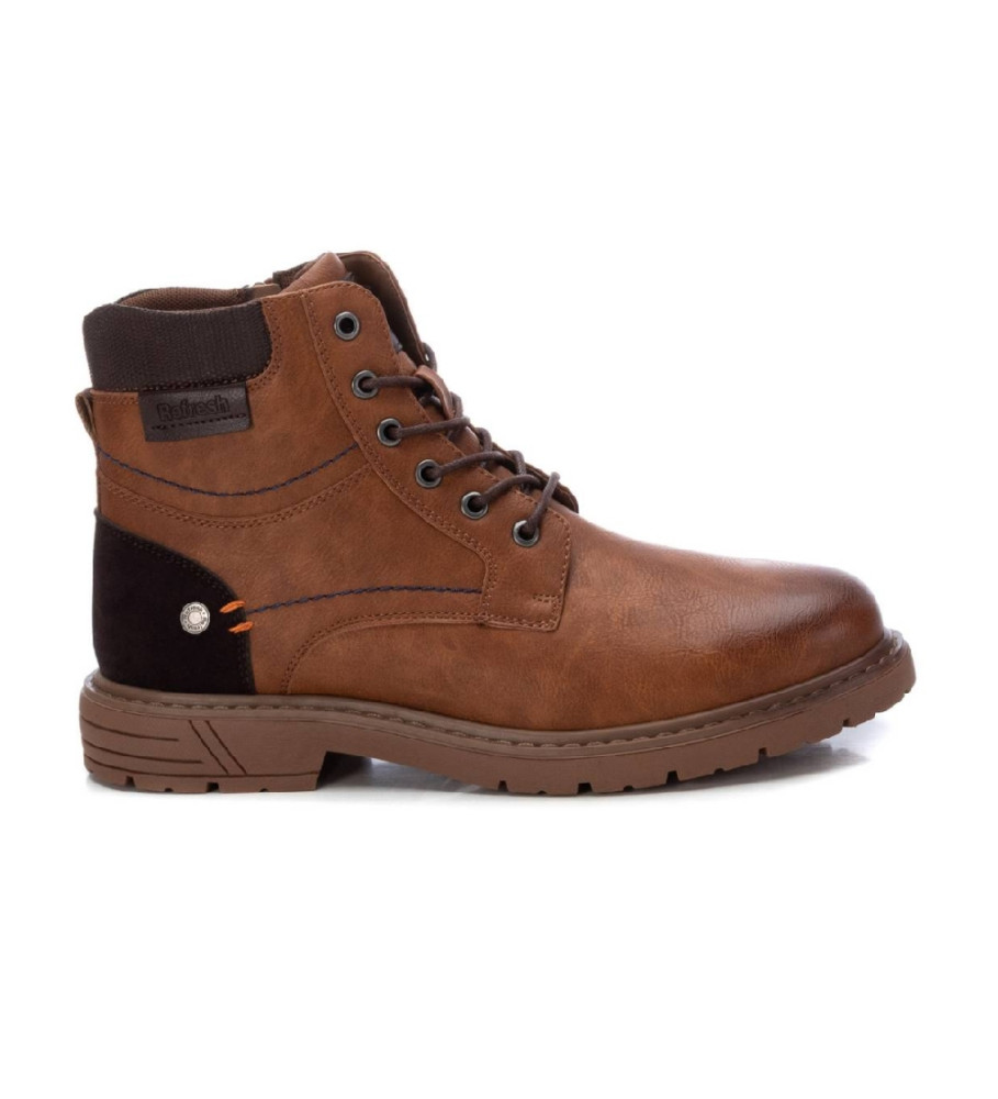 Botas de cano curto Refresh 171453 Marrom Claro