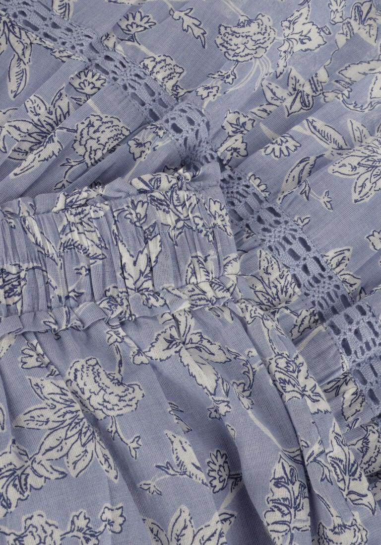 NEO NOIR blauwe neo noir minirok cosy s stencil flower skirt