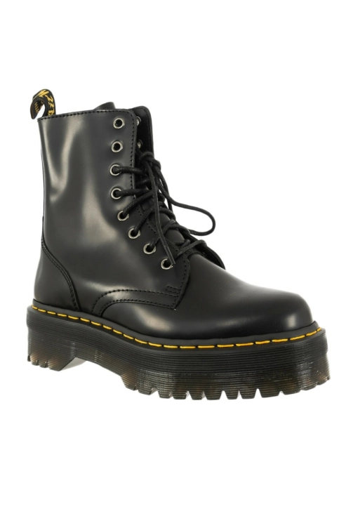Bottines dr martens jadon black polished smooth