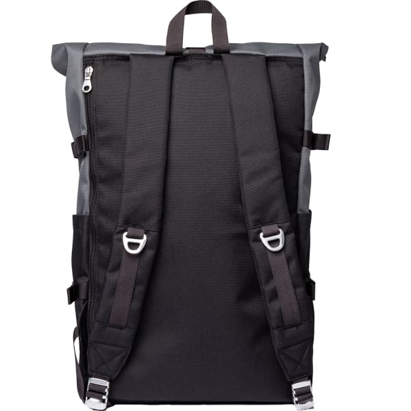 Sac à dos lifestyle SANDQVIST ICON ROLLTOP BACKPACK L MULTI DARK WITH BLACK LEATHER,