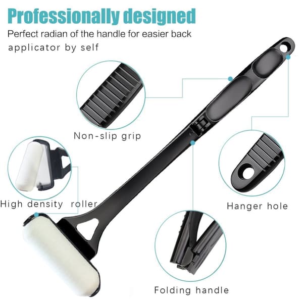 INF Sammenleggbar lotionapplikator Sort