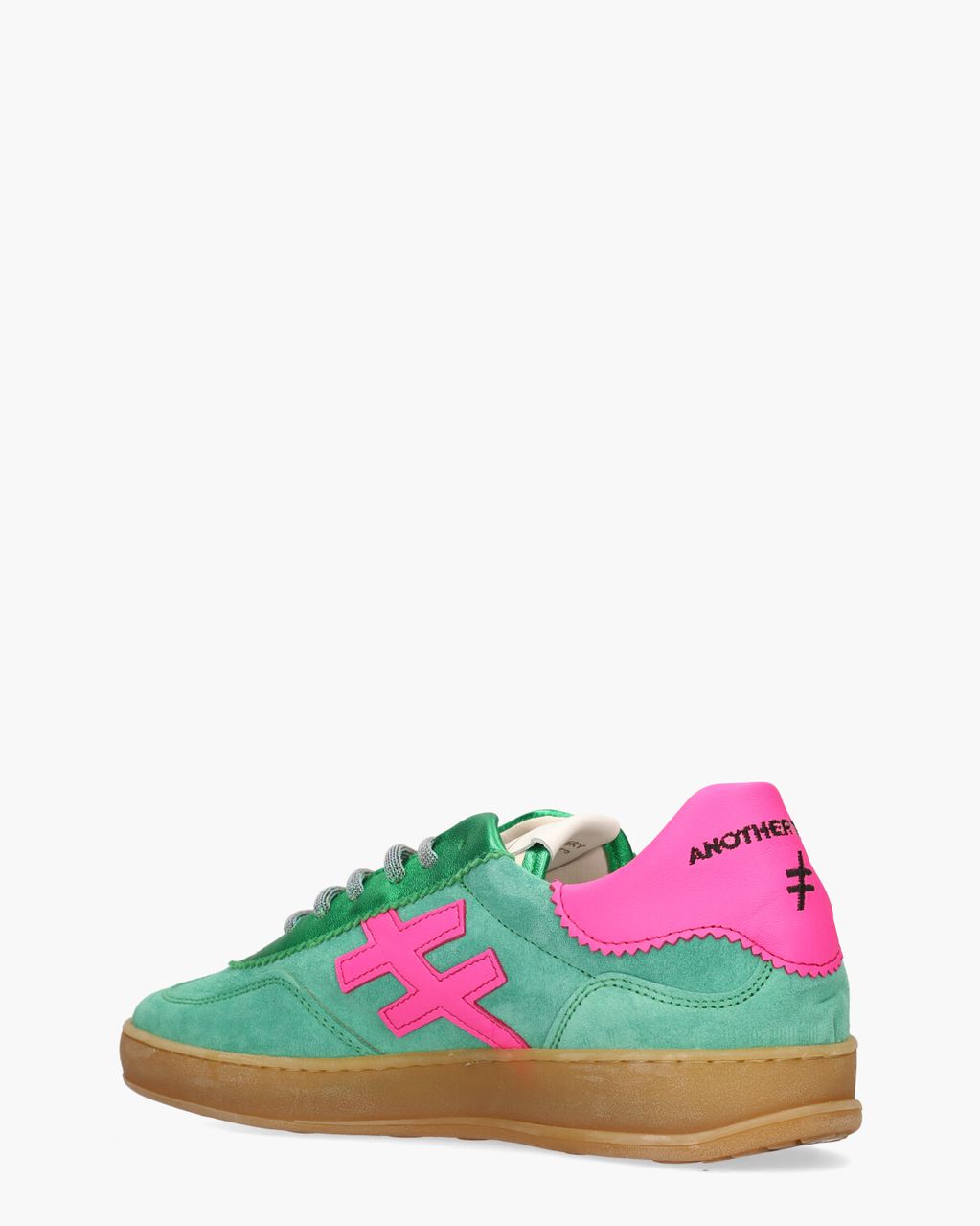 Another Trend Iconic II Groen/Roze Damessneakers