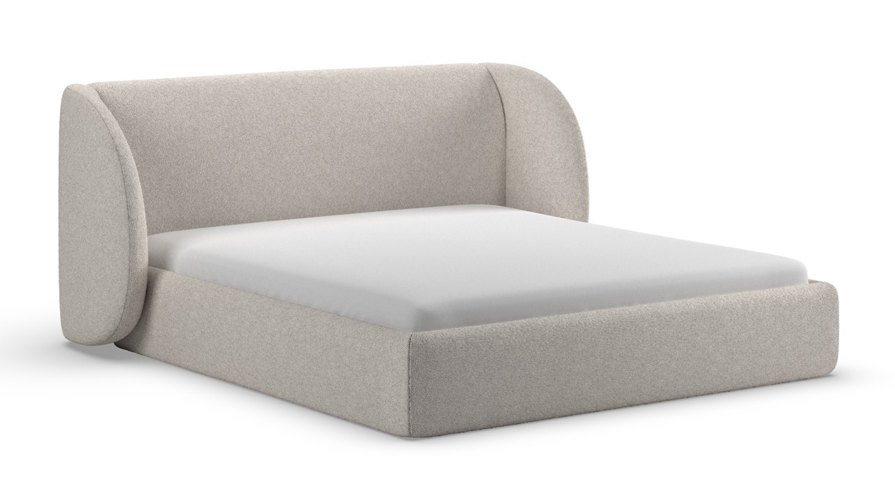 Bed Cove - Fine bouclé light grey