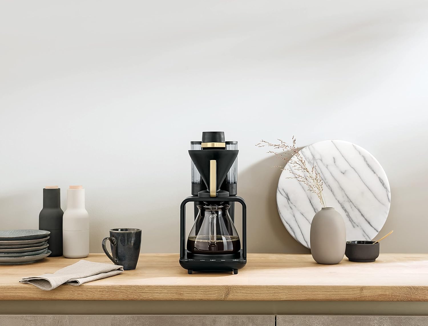Melitta epour Kaffeemaschine, schwarz-gold