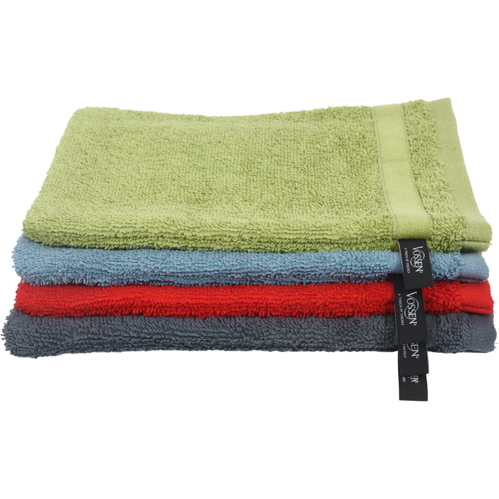 Vossen Waschhandschuh 16 x 22 cm dunkelgrau