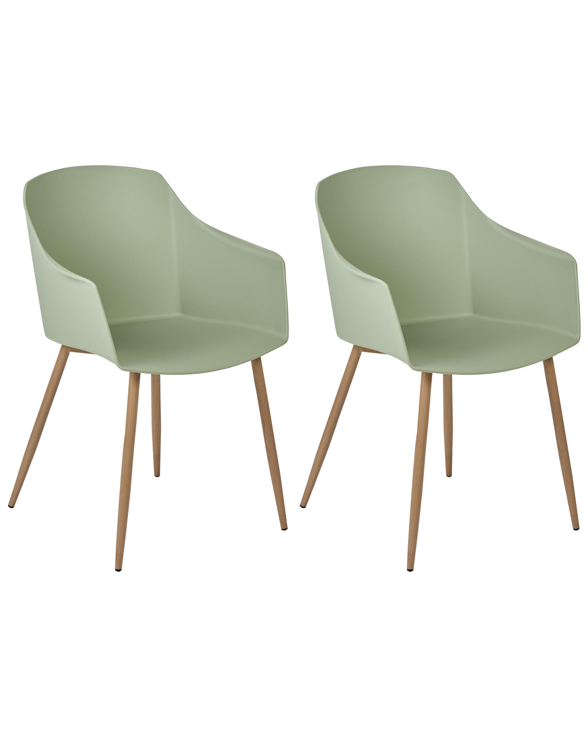 Set van 2 eetkamerstoelen FONDA II Lichtgroen