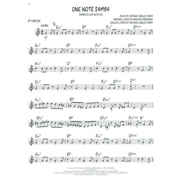 Hal Leonard Jazz Play Along Jobim
