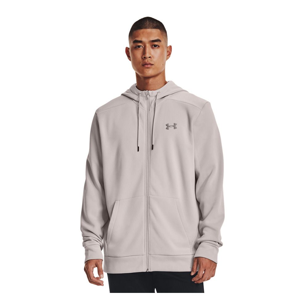 Under Armour ARMOUR FLEECE FZ - Sweat Homme gray