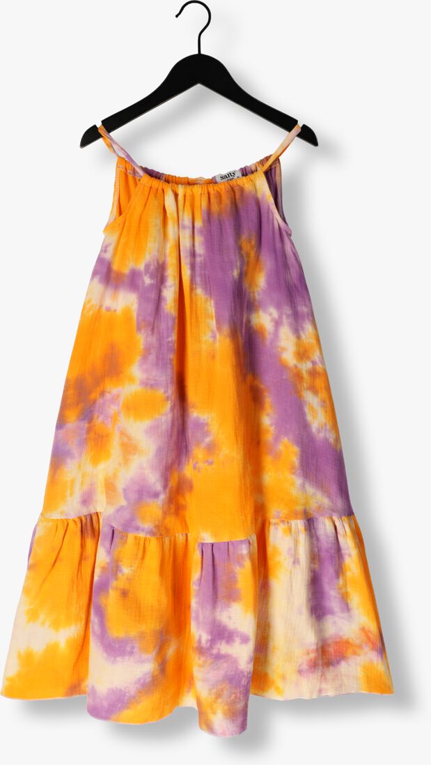 Salty Stitch oranje salty stitch maxi jurk maxi dress cotton tie dye
