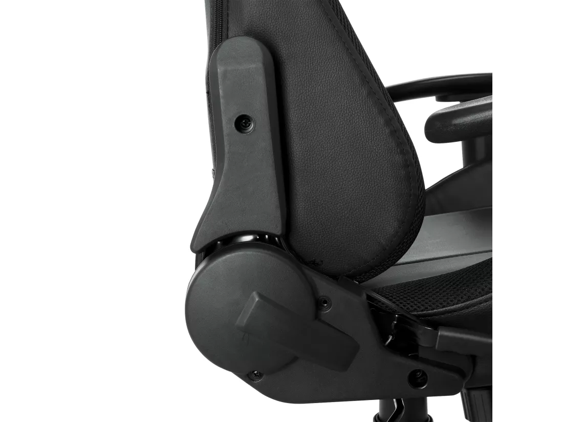 Chaise de jeu avec lumières LED RGB et haut-parleurs Chaise de gaming Chaise de bureau de style racing Chaise PC en cuir PU gris