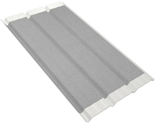 PRECIT trapeziumvormige dakbaan met anticondensvlies W45LV roodbruin RAL 8012, vaste breedte 1075 mm x dikte 0,5 mm (verkocht per meter van 150 tot max. 900 cm)