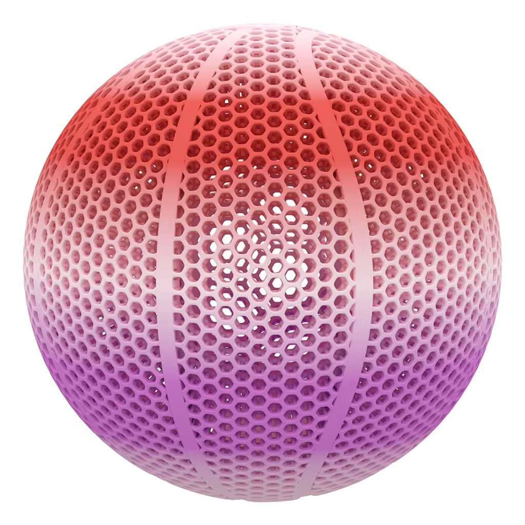 BIQU  PLA-HR Red+Purple+White, 1,75 mm / 1000 g    Flexibles & widerstandsfähiges Filament in Multicolor