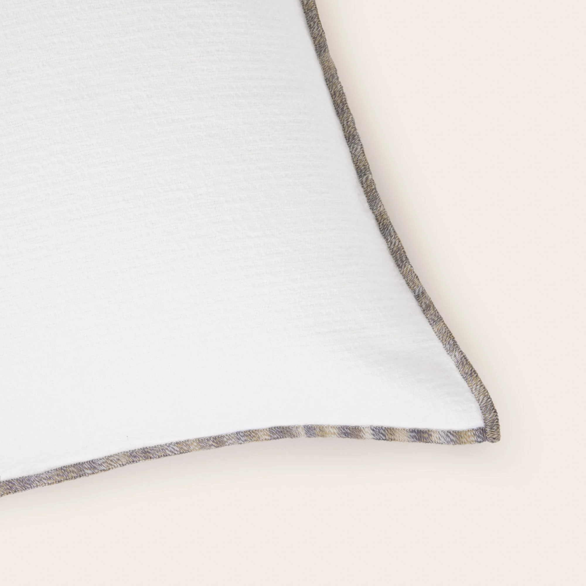 GHABY - Housse de coussin | Blanc