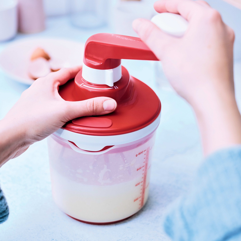 Easy Speedy 1,25 l Stromloser Küchenhelfer zum Herstellen verschiedener Teige
