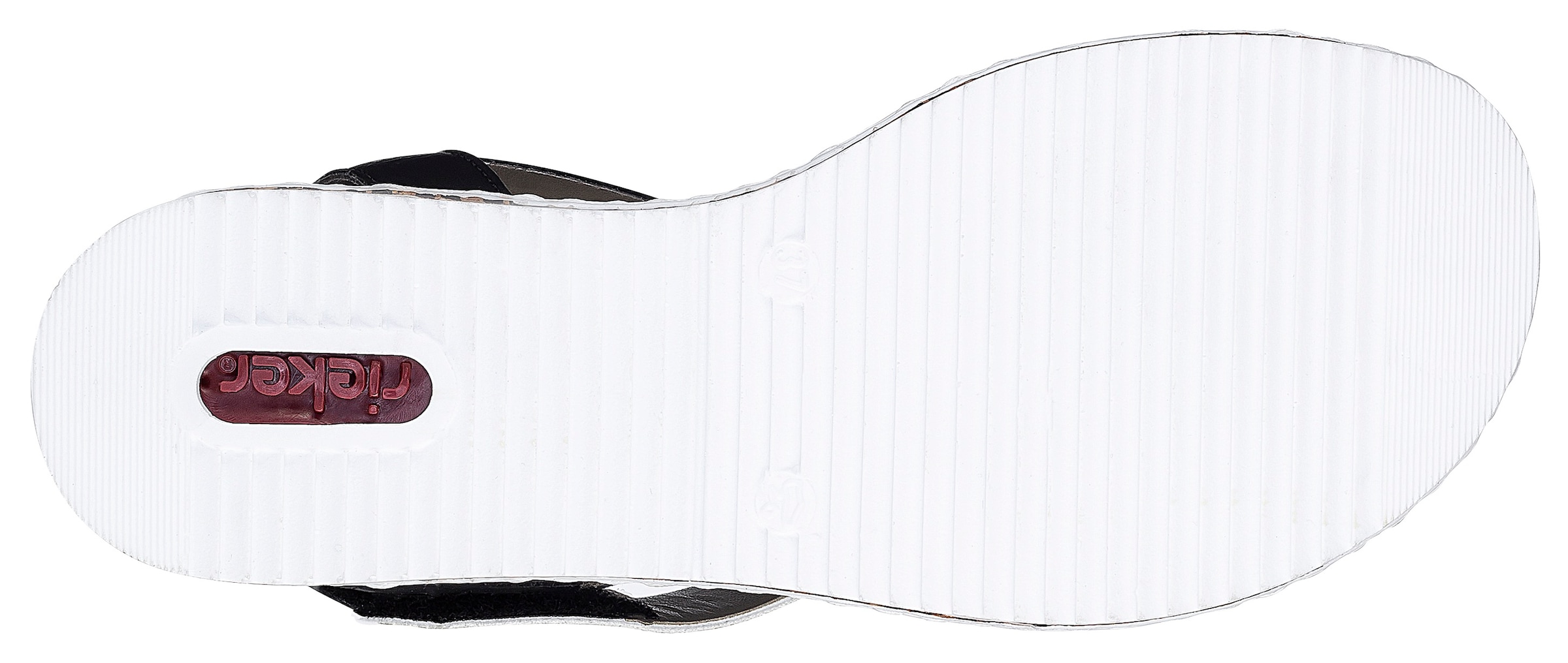 Rieker Riemchensandale  , Sommerschuh, Sandalette, Keilabsatz, im modernen Look