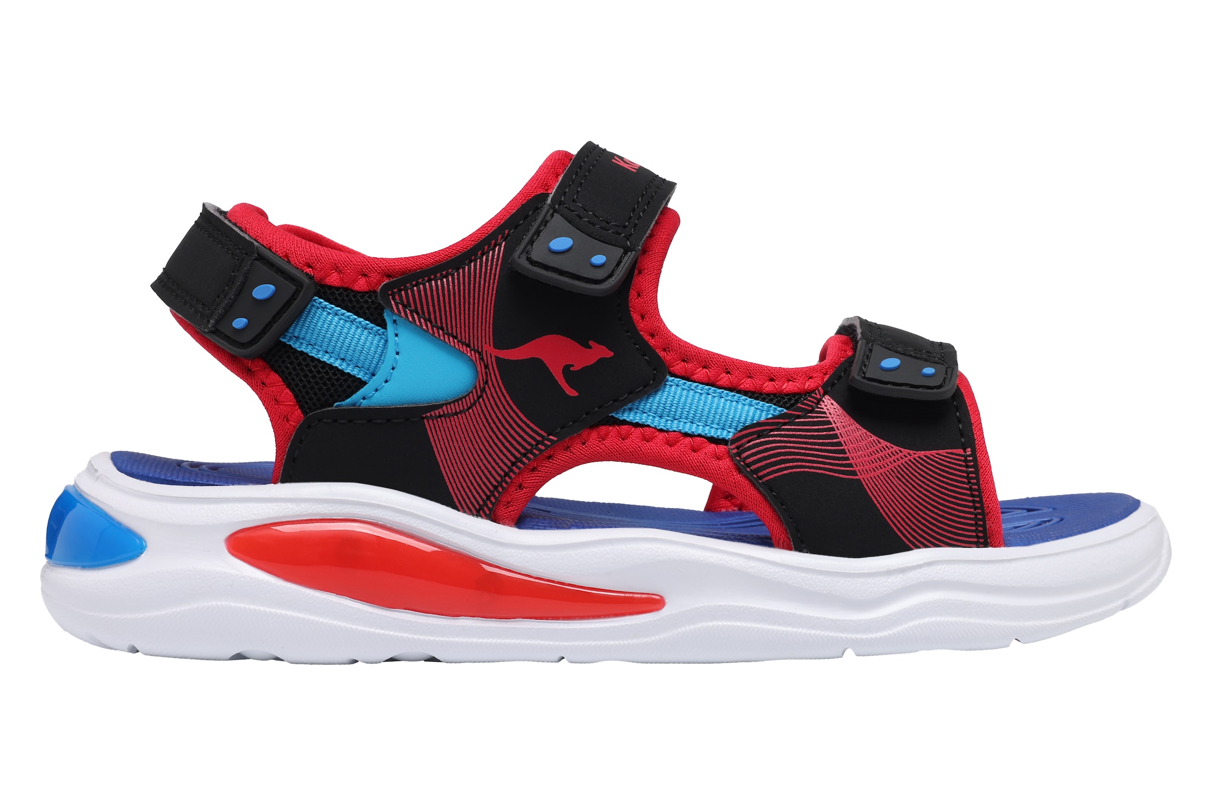 KangaROOS Sandale »K-SLS Ruffy«  mit Blinkfunktion