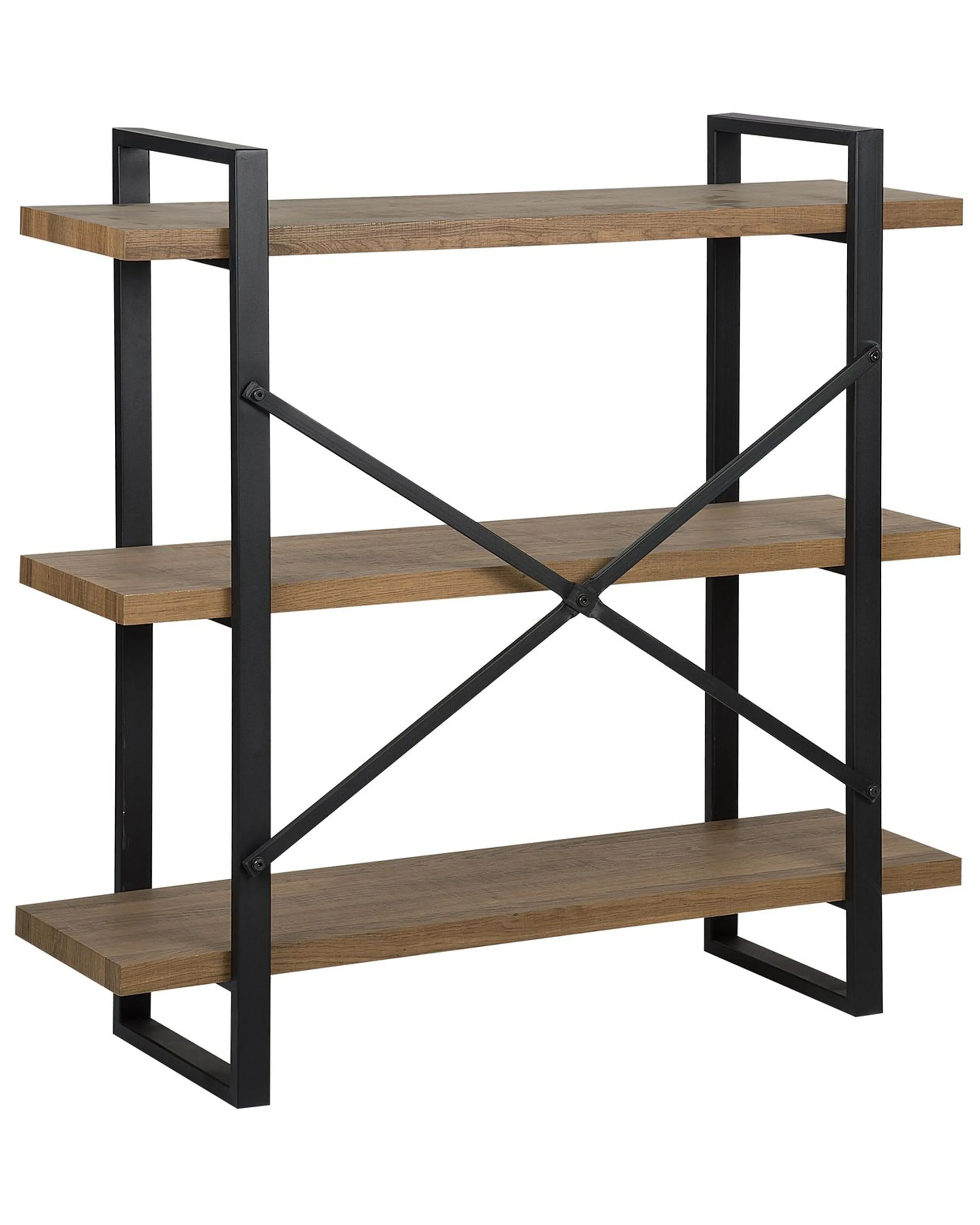 Opbergkast met 3 planken TIMBER 111 cm Donkerbruin