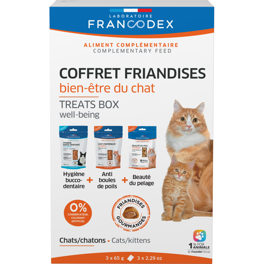 Friandises coffret bien-être du chat