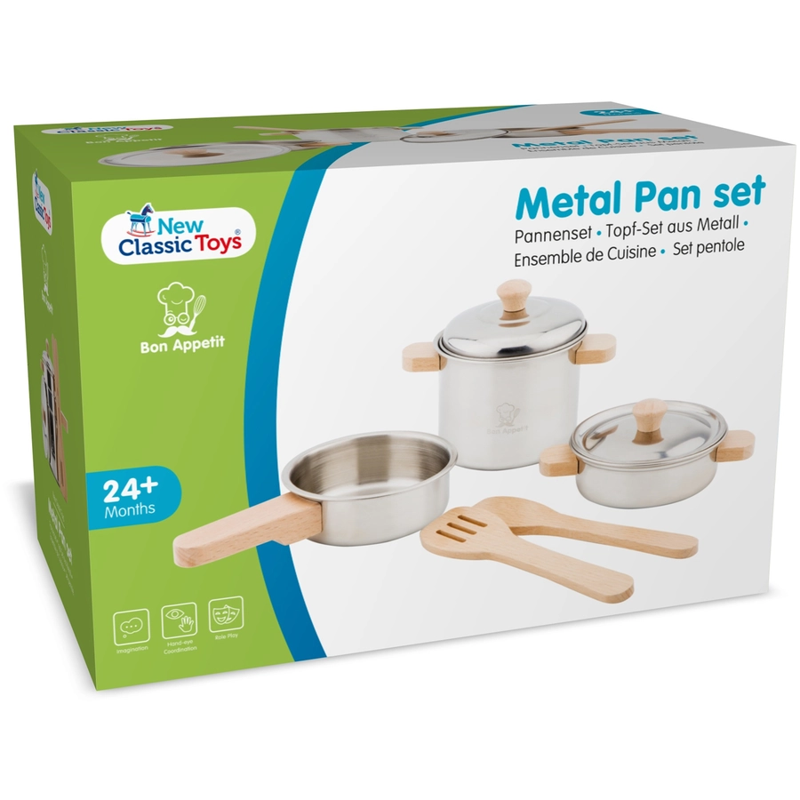 New Classic Toys Topf Set aus Metall