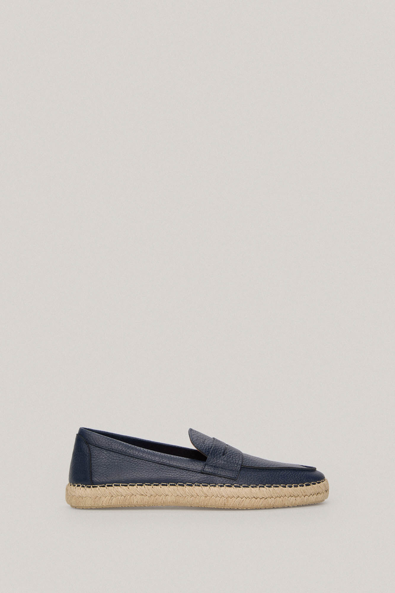 Mocassim de couro com máscara - Azul