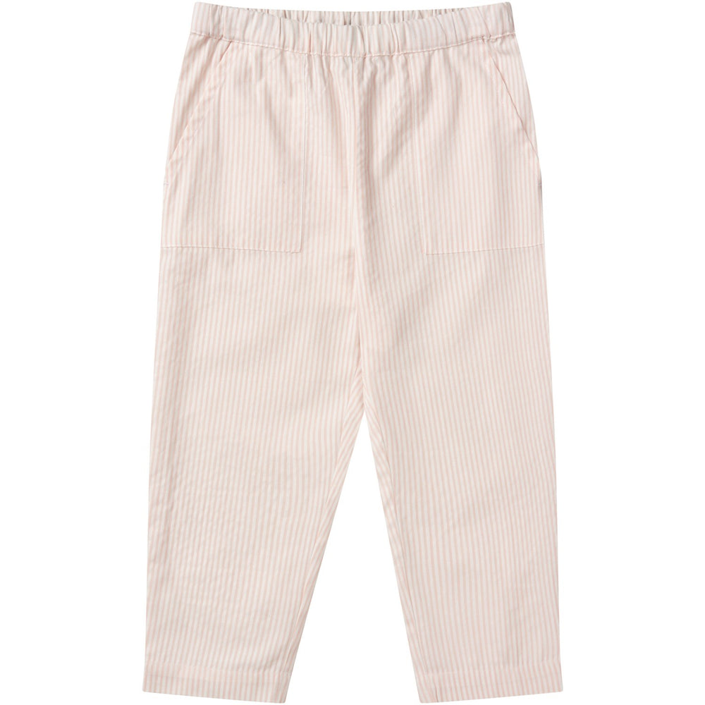 Køb COPENHAGEN COLORS Dusty Rose W Cream Stripe Seersucker Bukser