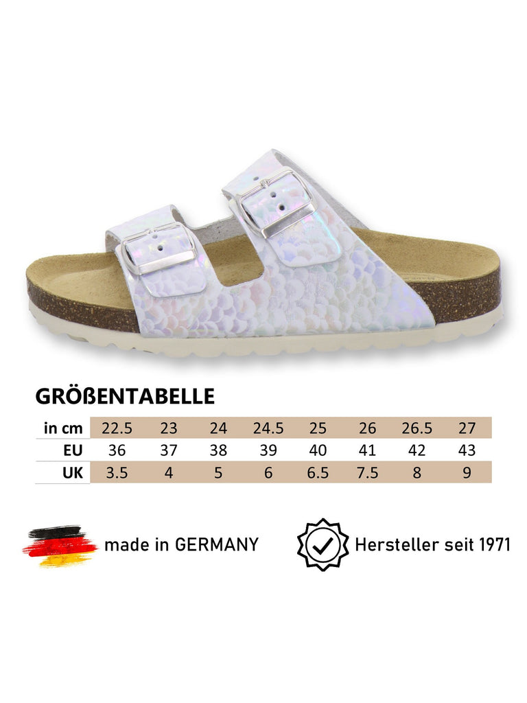 Pantoletten Damen Zweischnaller bubble