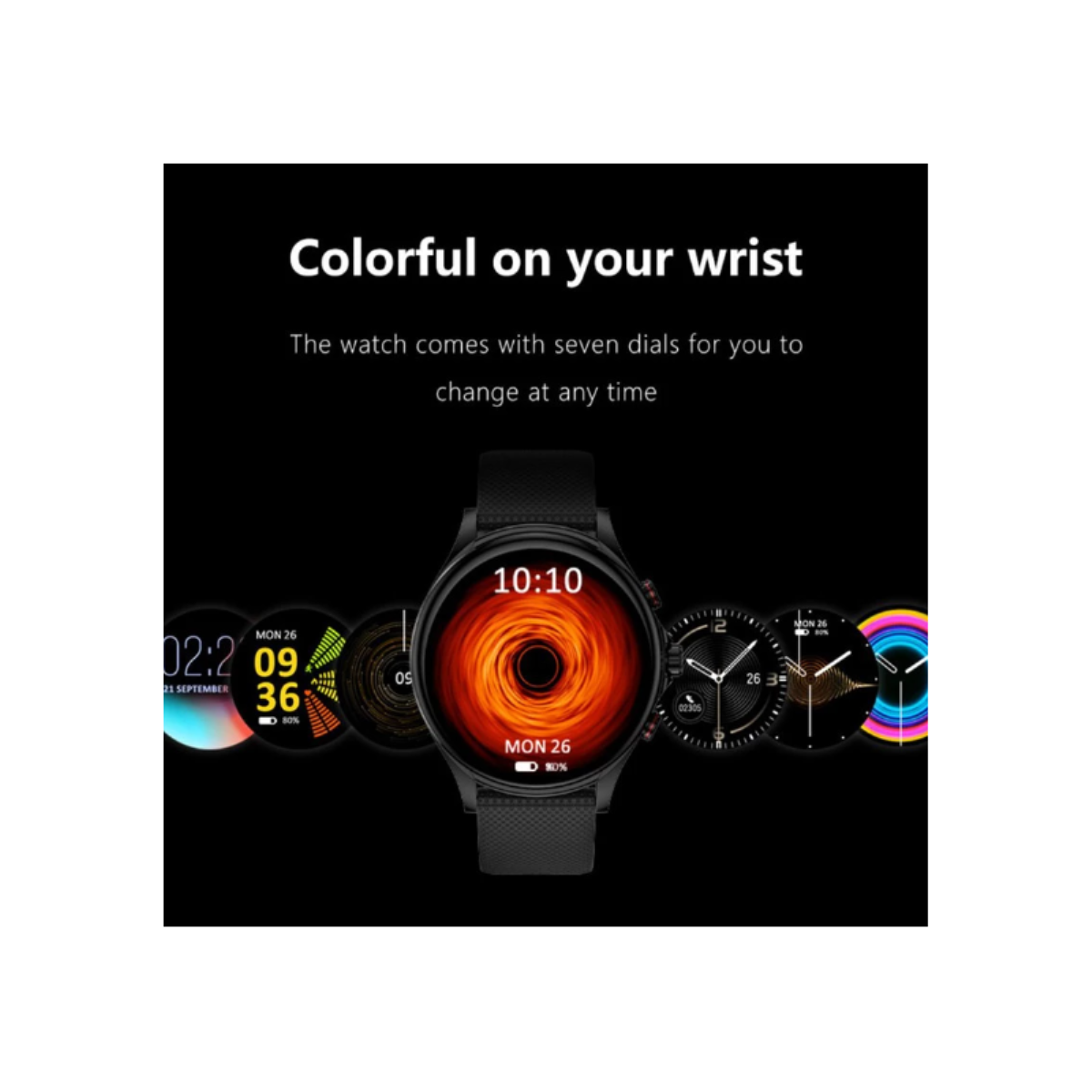 Smartwatch unissex Smartek, IP67, com chamadas, Bluetooth e rastreador de atividades físicas.