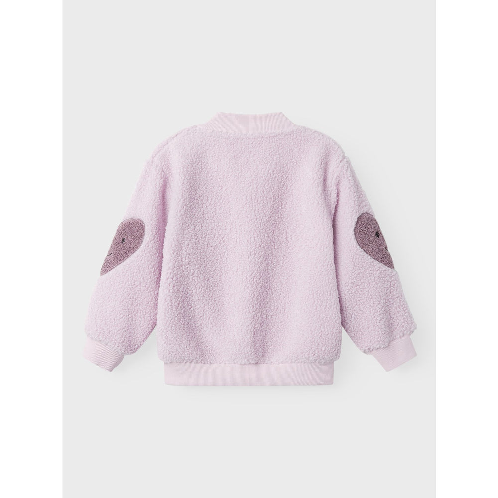 Køb Name It Winsome Orchid Sandy Regular Teddy Cardigan
