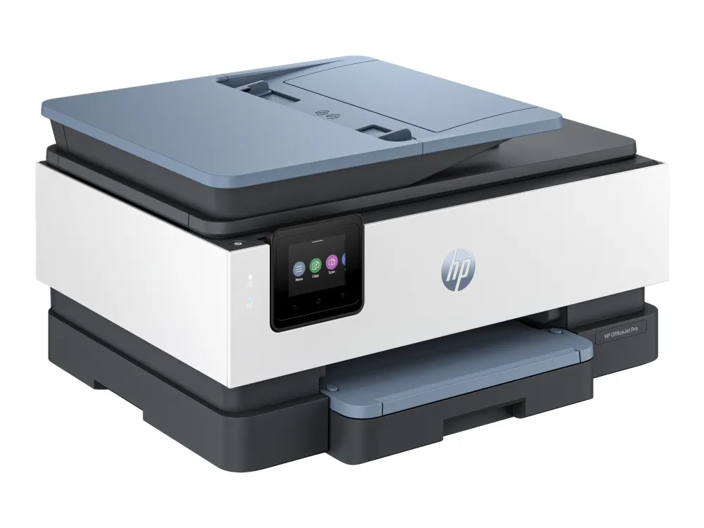 HP Officejet Pro 8125e All-in-One - Multifunktionsprinter - farve - blækprinter - Legal (216 x 356 mm) (original) - A4/Legal (medie) - op til 12 spm (kopiering) - op til 20 spm (udskriver) - 225 ark - USB 2.0, Wi-Fi(ac), LAN - mørk surf blå