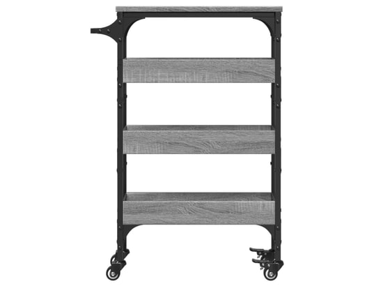 VIDAXL - Chariot de cuisine sonoma gris 53x20x76 cm bois d'ingénierie