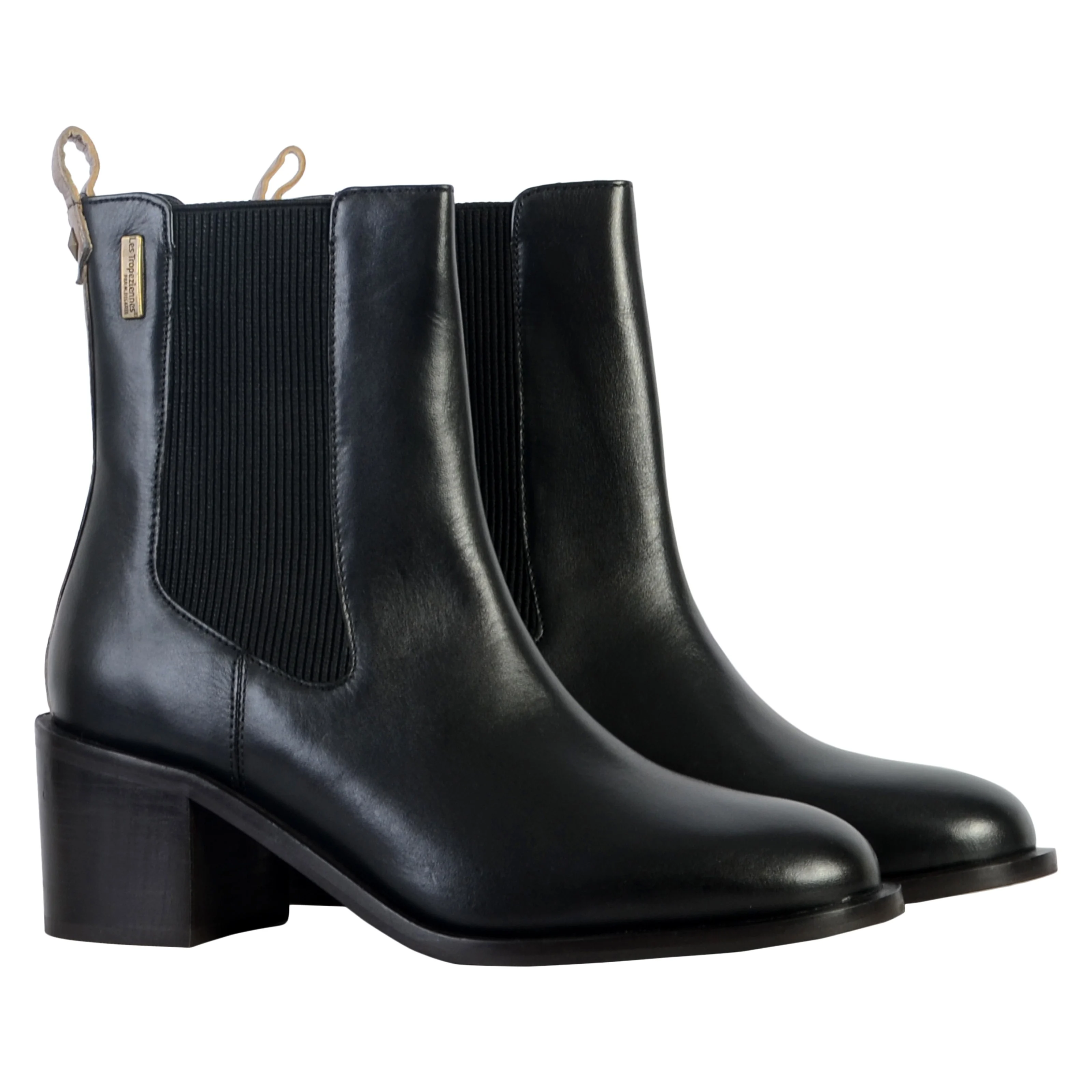 Bottines en cuir Looly | Noir