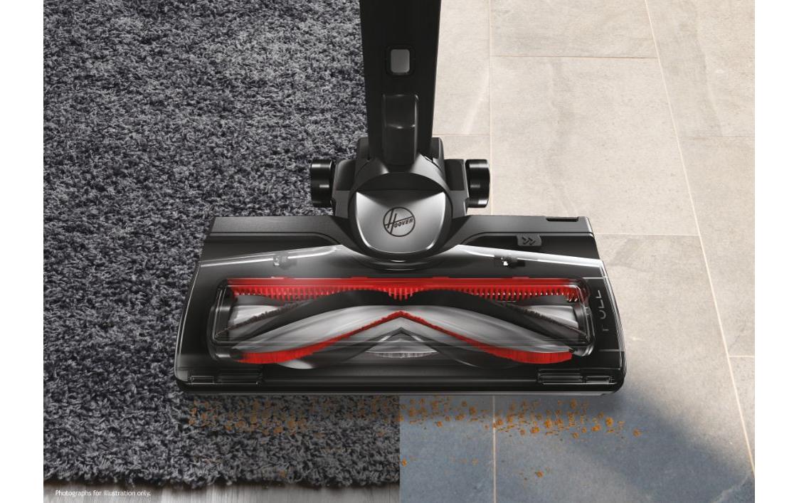Akku-Hand- und Stielsauger HF522STH 011 Grau/Rot<br>Kompakter Besenstaubsauger ohne Kabel