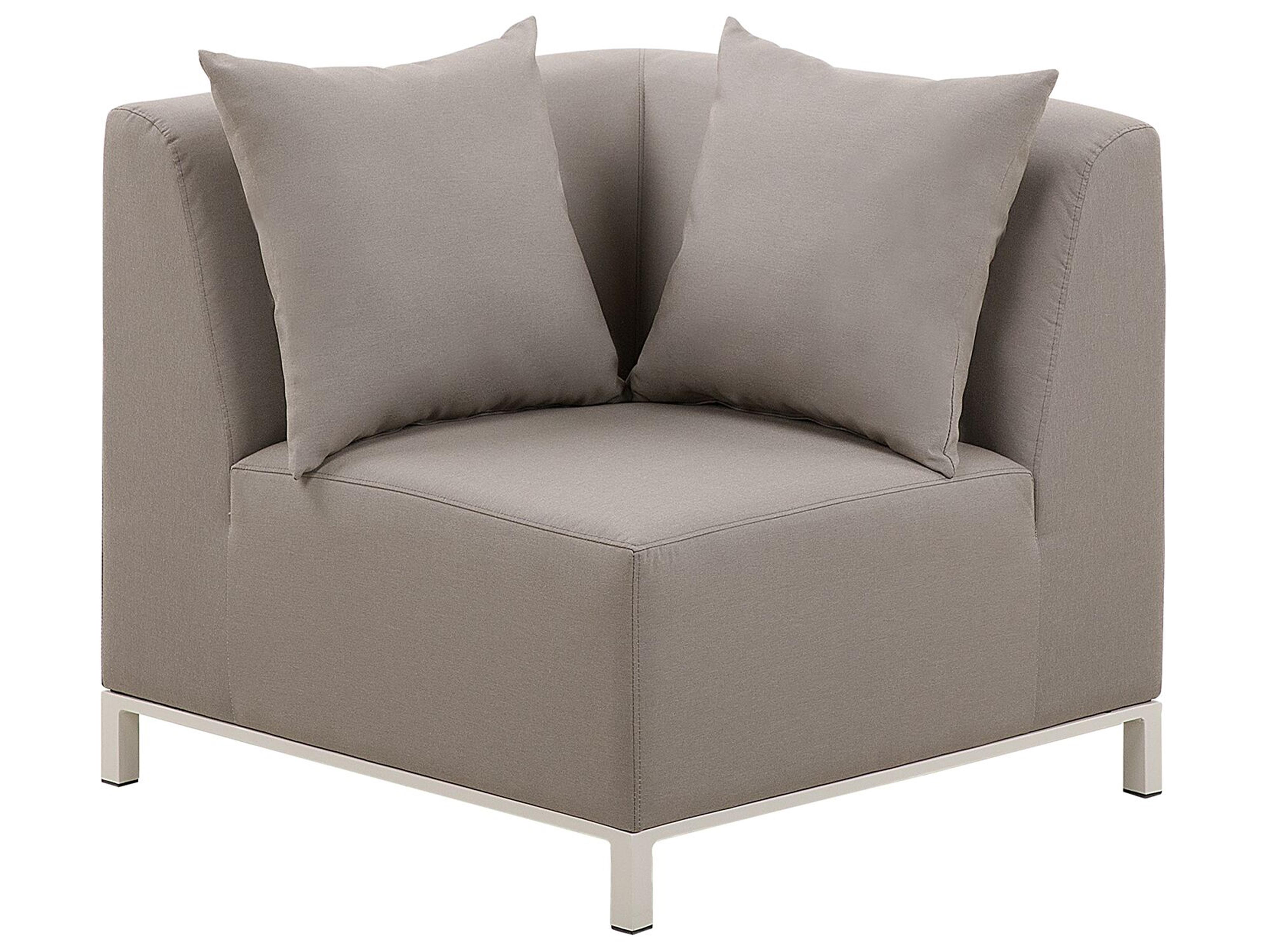 Tuin hoekloungeset met tafel 5-zits BELIZE linkszijdig modulair Beige