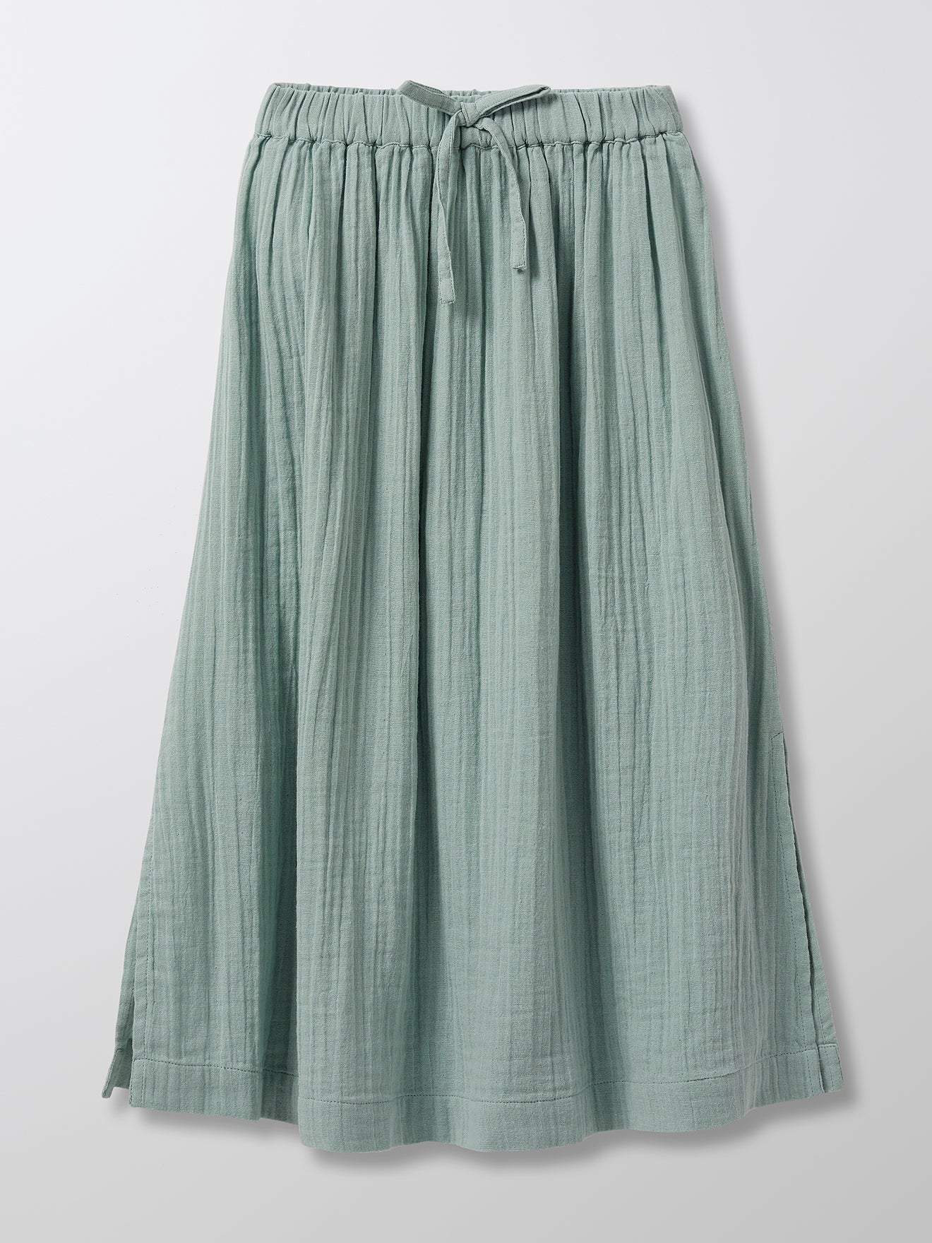 Jupe longue Fille en coton double gaze